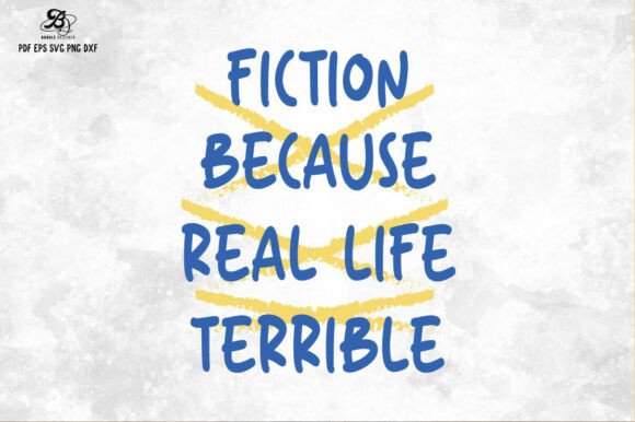Book Funny Quote Hand-Drawn SVG PNG Review