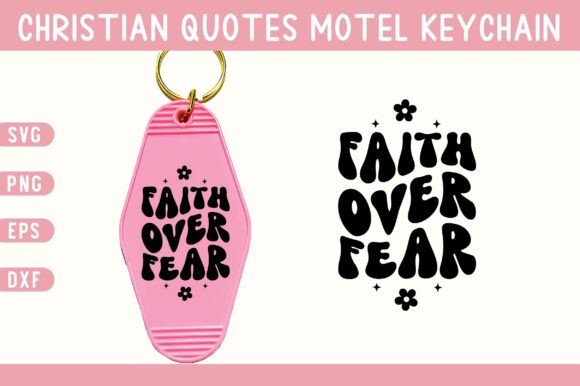 Christian Quote Motel Keychain SVG for Graphics and Crafts