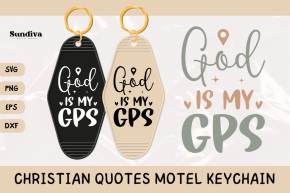 Crafting Faith: Christian Quote Motel Keychain SVG 23 for Graphics & Crafts