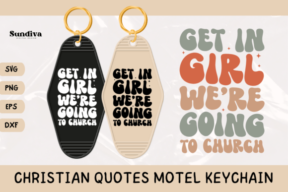 Crafting Faith: Christian Quote Motel Keychain SVG 24 for Graphics & Crafts