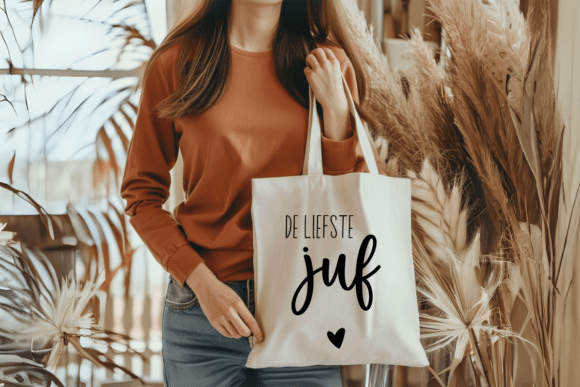 De Liefste Juf Svg Teacher Quote Dutch Graphics for Crafts