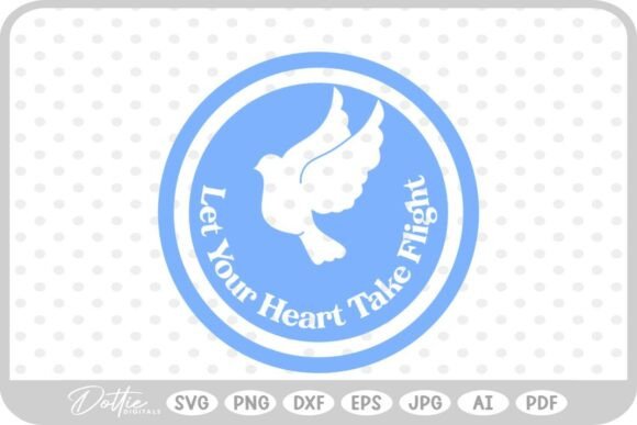 Dove Quote Bird Phrase SVG PNG DXF for Graphics and Crafts