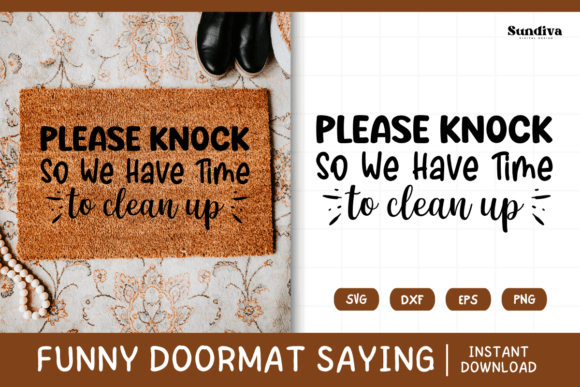 Funny Doormat Quote Rug Mat SVG 6 Graphics for Crafts
