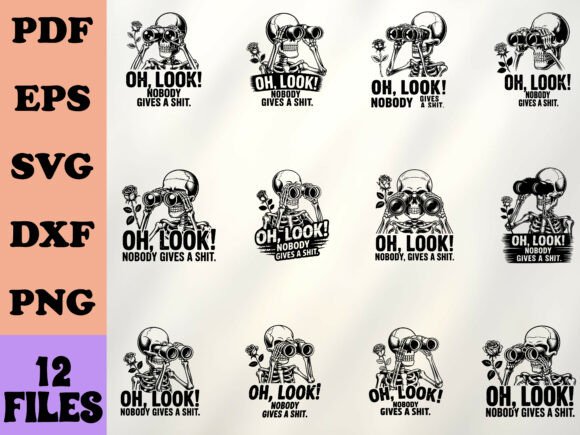 Sarcastic Skeleton Svg - Funny Quote Graphics for Crafts