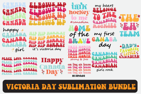 Victoria Day Svg Sublimation Bundle for Crafts & Graphics